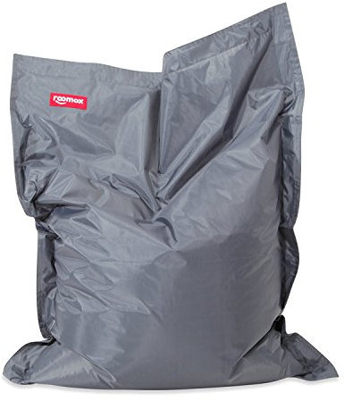 Roomox Junior Sitzsack Original - Großer Sitzsack für drinnen und draußen 130 x 100 x 30 cm geräumiger Sitzsack Bodenkissen aus Wasserresistentem Polyester