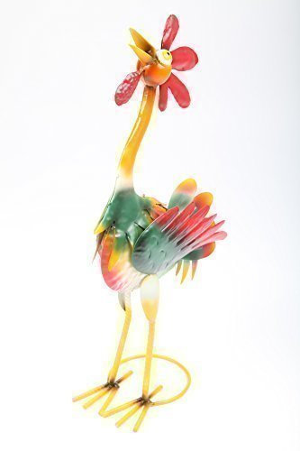 point-garden Gartenfigur aus Metall Dekofigur Vogel