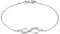 Amor Armband 925 Sterling Silber Damen Armschmuck, mit Zirkonia synth., 19 cm, Silber, Infinity, Kommt in Schmuck Geschenk Box, 9123858