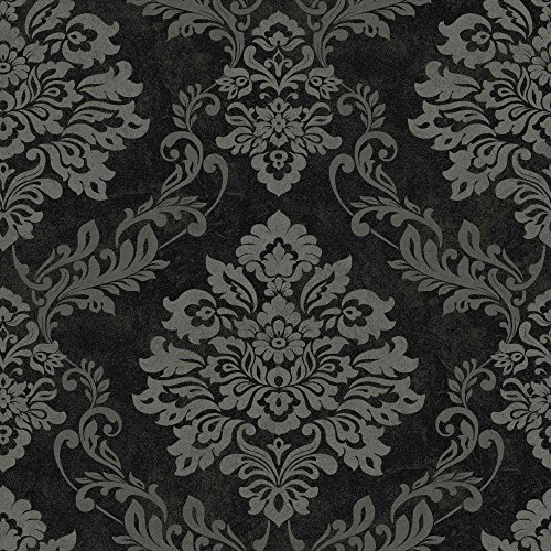 Arthouse Palazzo Black/Silver Wallpaper 290400