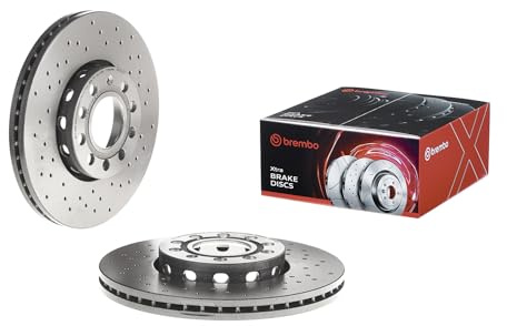 Brembo 09.5745.2X Xtra UV-beschichteter belüfteter gebohrter Vorderbremsrotor AUDI/AUDI (FAW)/HONGQI/SEAT/SKODA/VW/VW (SVW) OE# JZW615301F