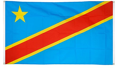 Flaggenfritze® Balkonflagge Demokratische Republik Kongo - 90 x 150 cm