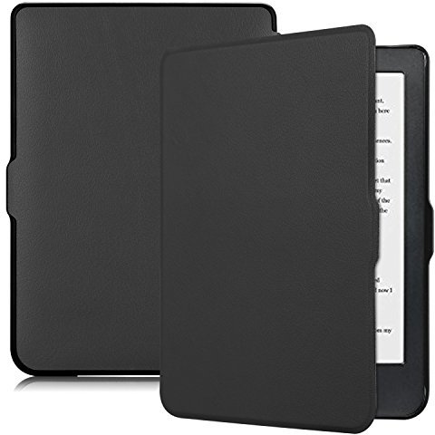 Kepuch Custer Coque pour Kobo Clara HD,PU-Cuir Étui Housse pour Kobo Clara HD - Noir