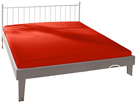 Bassetti Spannbettlaken Uni X1/687 Coralle Baumwolle/Elastan, Maße: 180cm x 200cm, 200cm x 220cm, 9256261