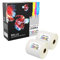 PRESTIGE CARTRIDGE 1000 Zebra 100 mm x 150 mm Thermodruck Etiketten (500 Etiketten pro Rolle) für Zebra Drucker – 2 Rollen, Schwarz auf Weiß., Z100x150-002