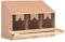vidaXL Kiefernholz Massiv Legenest Hühnernest 3 Fächer für große Hühner Legenester Abrolllegenest Abrollnest Abroll-Legenest 93x40x65cm