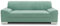DOMO. collection Sofa Alisson, 3er Couch, 3-Sitzer, 3er Garnitur, Polstergarnitur 199 x 83 x 75 cm (BxTxH), in grün