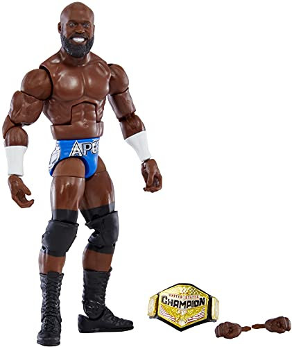 WWE GVB79 - Apollo Crews Elite-Actionfigur, beweglich, ca. 18 cm, zum Sammeln, Spielzeug ab 8 Jahren