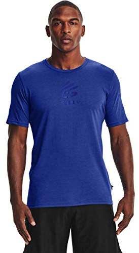 Under Armour Men's Curry Logo Short Sleeve T-Shirt (as1, Alpha, xx_l, Regular, Regular, Royal - 400, XX-Large)