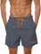 Ougelebo Badehose Herren Badeshorts Herren Kurz Männer Schnelltrocknend Schwimmhose Kurze Strandhose Swim Bade Shorts Man Grau L