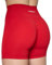 AUROLA Damen Athletic Shorts Hohe Taille Laufshorts Sportlich Kurz Gym Elastische Workout Shorts, Feuerrot, X-Klein