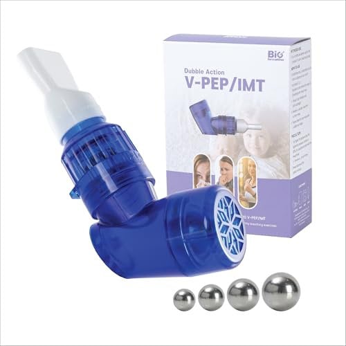 Bigbreathe V-PEP/IMT | 3-in-1 Atemtrainingsgerät – Lungenvolumen erweitern, Schleim lösen, Atemrehabilitation Tragbar mit Zubehör, leicht zu reinigen, geeignet bei COPD & Asthma