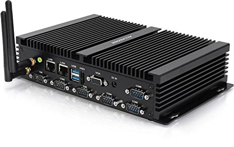 ALLASONE Mini PC Windows 10 Celeron J4125, Mini Ordinateur 16G RAM 512G SSD 1TB HDD,Micro Ordinateur Double LAN 2.5G, HDMI,VGA,6 RS232 COM, WiFi, USB3.0 GPIO