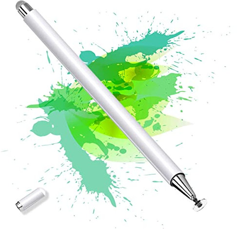 Samsung Stylus Pen for iPad & More - High Sensitivity & Precision Disc Tip with Magnetic Cap - White