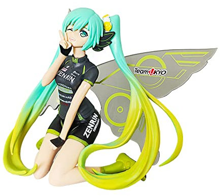 Jilijia Anime Miku Actionfigur Kniendes Rennmädchen Miku Modell Figur Charakter Statue PVC Figur Kinder Spielzeug Puppe