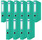 DONAU Premium Ordner Schmal 10er Pack/DIN A4 / 5 cm / 10 Stück/Türkis/Kunststoffbezug PP/Carton Papier Schlitzordner Büroordner Aktenordner Ringordner/Grünen Punkt