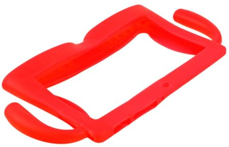 Amosfun Silicone Tablet Cover Case for Q88 Kids Tablet Pc 7 Inch Rose Red Childrens Protective Gel Sleeve for Boys and Girls