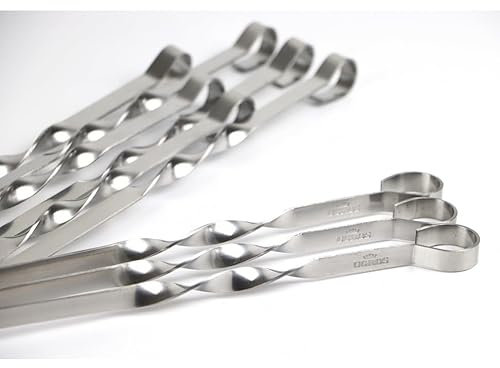 Spiedini per barbecue in acciaio inox (50 cm, 20)