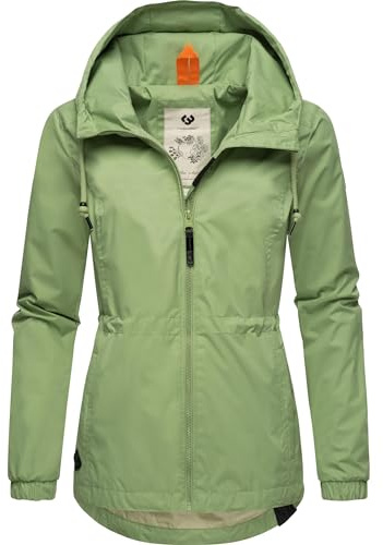 Ragwear Damen Übergangsjacke leichte Jacke kurz wasserdicht (Wassersäule: 4.000 mm) mit Kapuze Danka YOUMODO XS-6XL