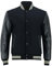 MDL FASHION College jacket varsity bomber jacket baseball jacket autumn & winter Outdoor Club jacket (DE/NL/SE/PL, Alphanumerisch, 3XL, Regular, Regular, Black-Cream Lines)