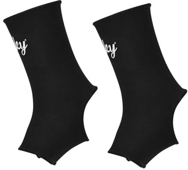 Dickly Muay Thai Knöchelstützbandagen Kickboxbandagen Ausrüstung Fußstützen Boxen Knöchelstützen zum Laufen MMA Boxen Kickboxen, schwarz L