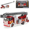 Cararama Scania Feuerwehr mit ausfahrbarer Drehleiter LKW 1/87 Modell Auto