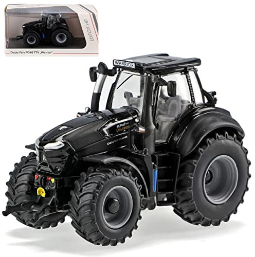 Deutz Fahr TTV Warrior Schwarz Traktor H0 1/87 Schuco Modell Auto