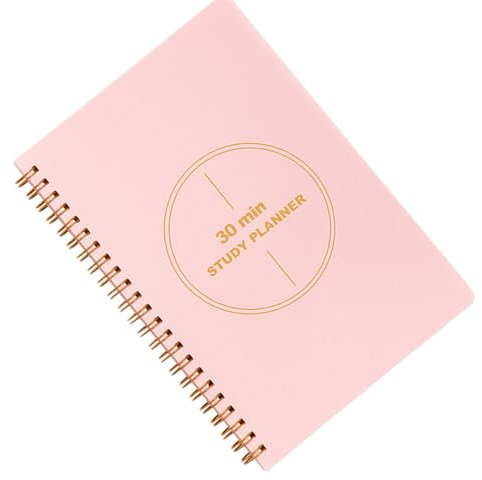 Wochenplaner, Doppelspulen-Bindungsplaner, undatierte Seite, wöchentlicher Terminkalender, Notizbuch, flexibler PVC-Hardcover