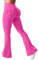 YEOREO Damen Flare Leggings mit Pockets Scrunch Butt Sport Leggings Hohe Taille Bootcut Leggings Workout Gym Yoga Casual Rosenrot XS