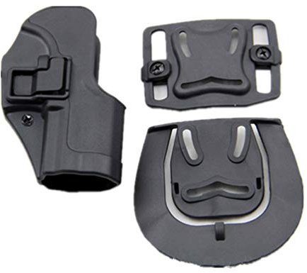 ANSNOW Airsoft Taktisches Hüftholster, Verdecktes Ziehen, Paddelholster Für Rechtshänder, Gürteltasche Für H&K Usp Compact/Schwarz