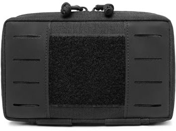 Huntvp Molle Tasche Tactical EDC Pouch Multifunktional Molle Pouch Bauchtasche Gürteltasche Herren Hüfttasche für Camping Wandern Klettern (Schwarz)