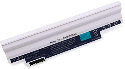 vhbw 1x Akku kompatibel mit Acer Aspire One Happy 2, D270, D260-N51B SF, Happy, E100, Happy 2 II Notebook (4400 mAh, 11,1 V, Li-Ion)