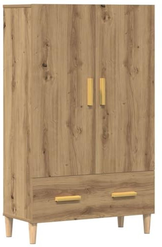 vidaXL Highboard Artisan-Eiche 70x31x115 cm Holzwerkstoff, Sideboard, Lagerschrank, hohes Sideboard, Beistellschrank, Hochschrank, Buffetschrank