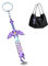 EnixwH Zelda Schlüsselanhänger Tears of Kingdom Schlüsselring, Decayed Master Sword Schlüsselanhänger, Zelda Master Schwert Keychain, Zelda Anime SchlüSselanhäNger für Kinder Fans Geschenk