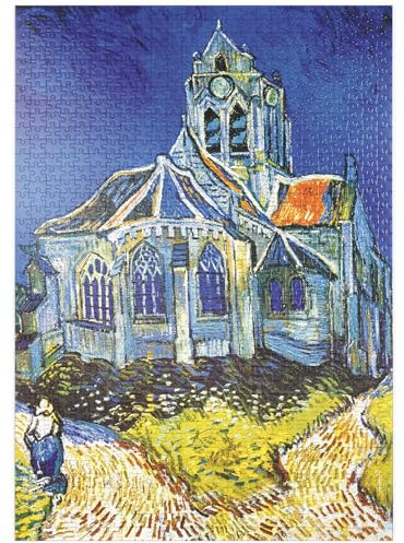 MyPuzzle Piatnik: Die Kirche von Auvers, Vincent Van Gogh - Premium 1000 Teile Puzzle - MyPuzzle Sonderkollektion von Piatnik