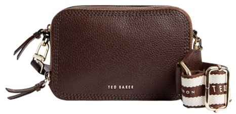 Ted Baker WILLSA Mini Webbing Leather Crossbody Bag Brown