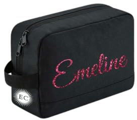 La Fabrique d'EC - Trousse de Sport pour Gymnastes, Rangement pour Maniques et Protège-Poignets, Noir (Noir)