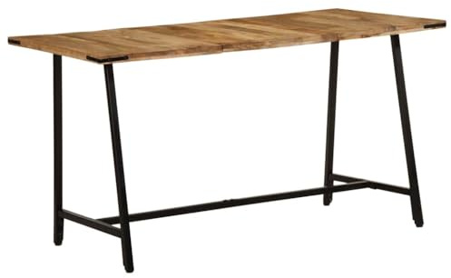 vidaXL Dining Table 140x70x75 cm Solid Wood Mango, dining room table, dinner table, dining room furniture, kitchen table, restaurant table