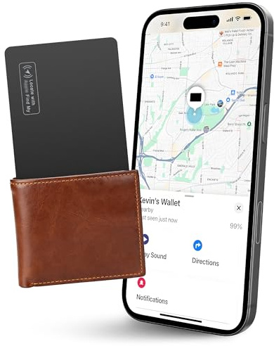 Lizoak Smart Card, Air Tracker Karte kompatibel mit Apple Wo ist? APP(nur iOS), RFID Sperrung, IP68 Wasserdicht, für Geldbörsen, Koffer, Reisepässe, 1 Pack