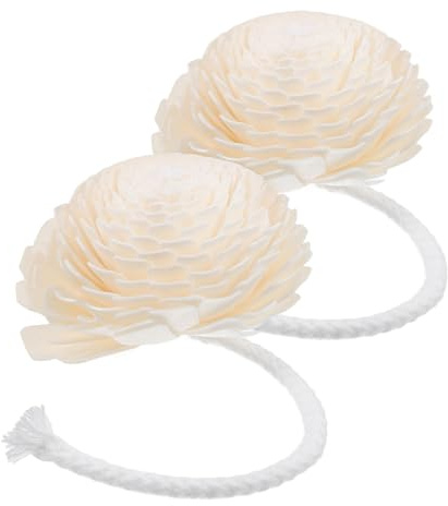 HOLIDYOYO Duftblumen Selbstgemacht Duft für Ätherische Öle mit Holz und Baumwollseil 2 Stück Aroma Diffusoren und Dekoration Geeignet für Schlafzimmer und Büro
