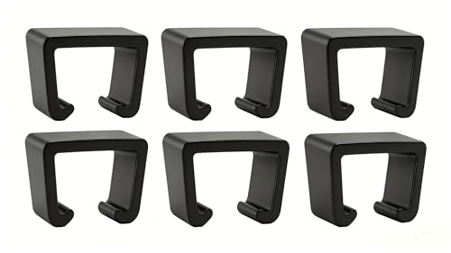 6Pcs Big Patio Furniture Clips, 70mm Inner Diameter Heavy Duty Plastic Sofa | Outdoor Rattan Wicker Sectional Furniture Fasteners for Garden Couch Chair Balcony Terrace; relevant for rattan furniture