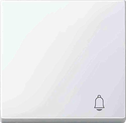 Merten MEG3305-0319 Wippe mit Kennzeichnung Klingel, polarweiß glänzend, System M