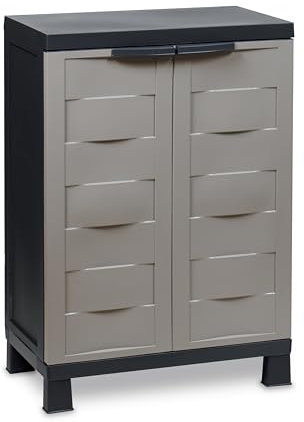 Toomax Z204R050 Kunststoffschrank Ambition Line S, Schwarz