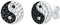 Elli Ohrringe Damen Ohrstecker Yin und Yang Symbol Trend mit Kristallen in 925 Sterling Silber