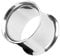 Piercingfaktor Flesh Tunnel Ear Plug Ohr Piercing Tribal Double Flared Plug aus Edelstahl 10mm Silber