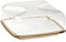 Guzzini Copriformaggio Quadrato Gocce, Sabbia, 25.5 x 25.5 x h11.5 cm