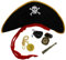Zac's Alter Ego 5-Piece Fancy Dress Pirate Accessories Costume - Pirate Hat, Compass, Spyglass, Medallion & Eye Patch