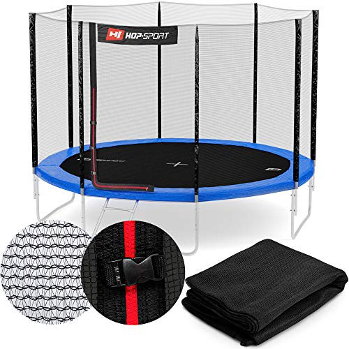 Hop-Sport Sicherheitsnetz für das Gartentrampolin 244-490 cm innenliegend außenliegend Ersatznetz Outdoor Trampolin 366 cm außen