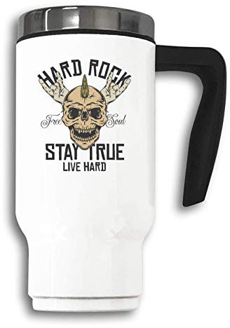 Hard Rock Stay True Live Hard Skull Thermische Kaffee-Teetasse Thermoskanne 480ml