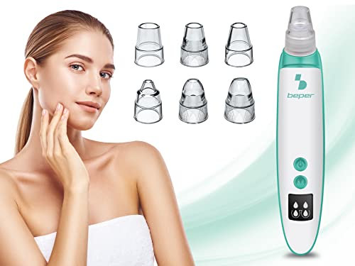BEPER P302VIS001 Aspirateur de pores et tiges rechargeable, élimine efficacement les points noirs, le sébum, les impuretés, les points noirs et l'acné dans les pores obstrués.